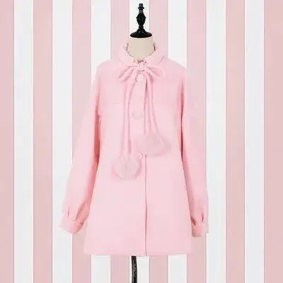 A Dream Coat for Sweet Girls Cute Winter Long Sleeve Wool