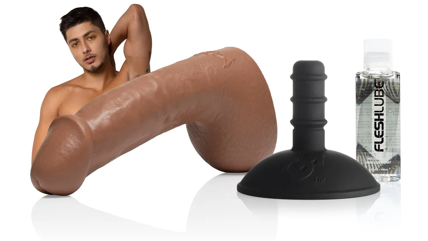 Angel Rivera Dildo Pack with Fleshlube Slide