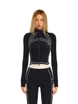 Black Walking Bodysuit Jacket