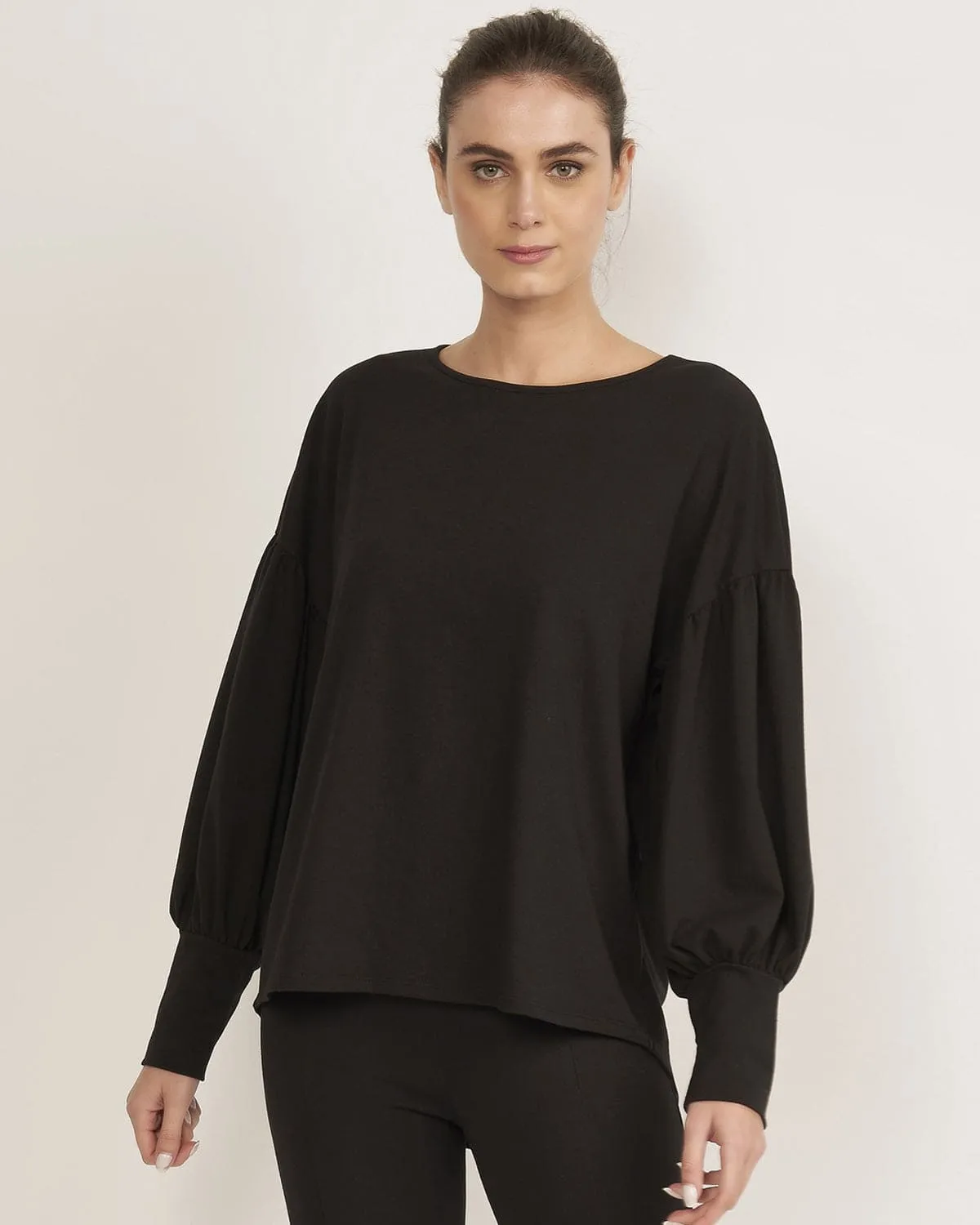 Blusa Comfort Mangas Bufantes Shoulder