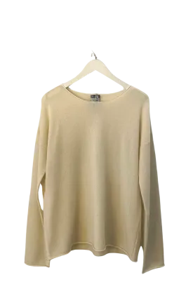 Cashmere Pullover Sweater in Natural