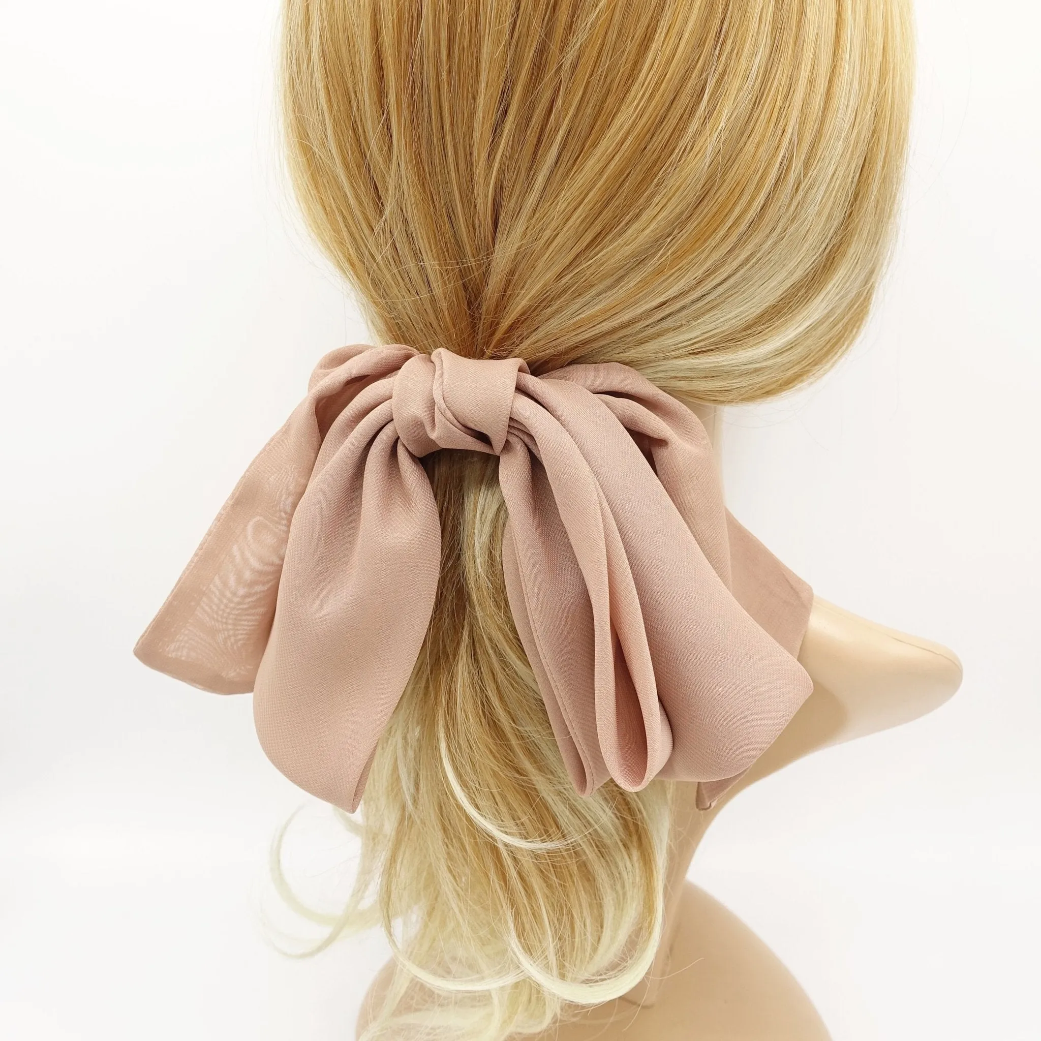 chiffon hair bow, stylish hair bows for women