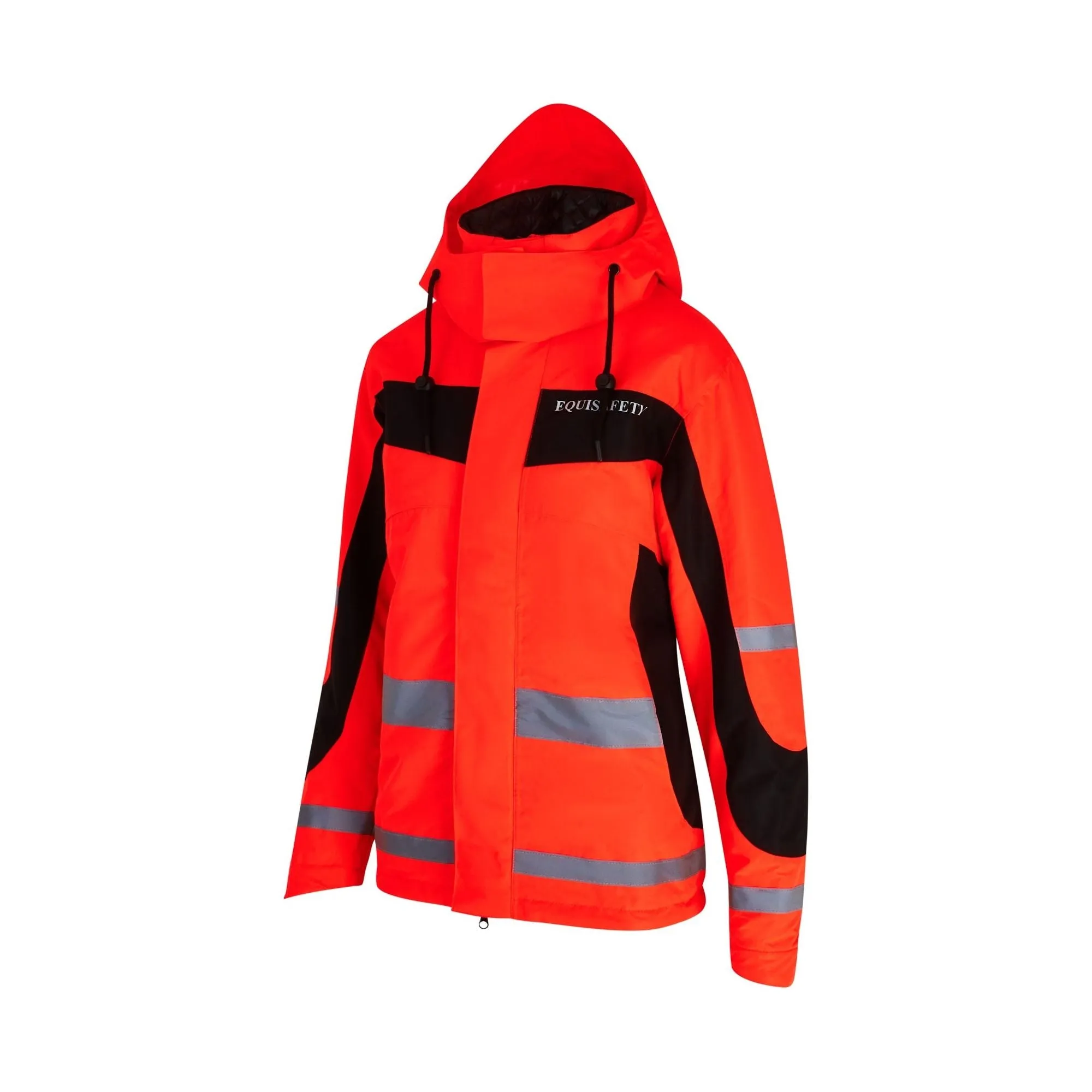 Equisafety Hi Vis Inverno Equestrian Riding Jacket - Red