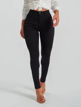 High stretch black skinny jeans for everyday style