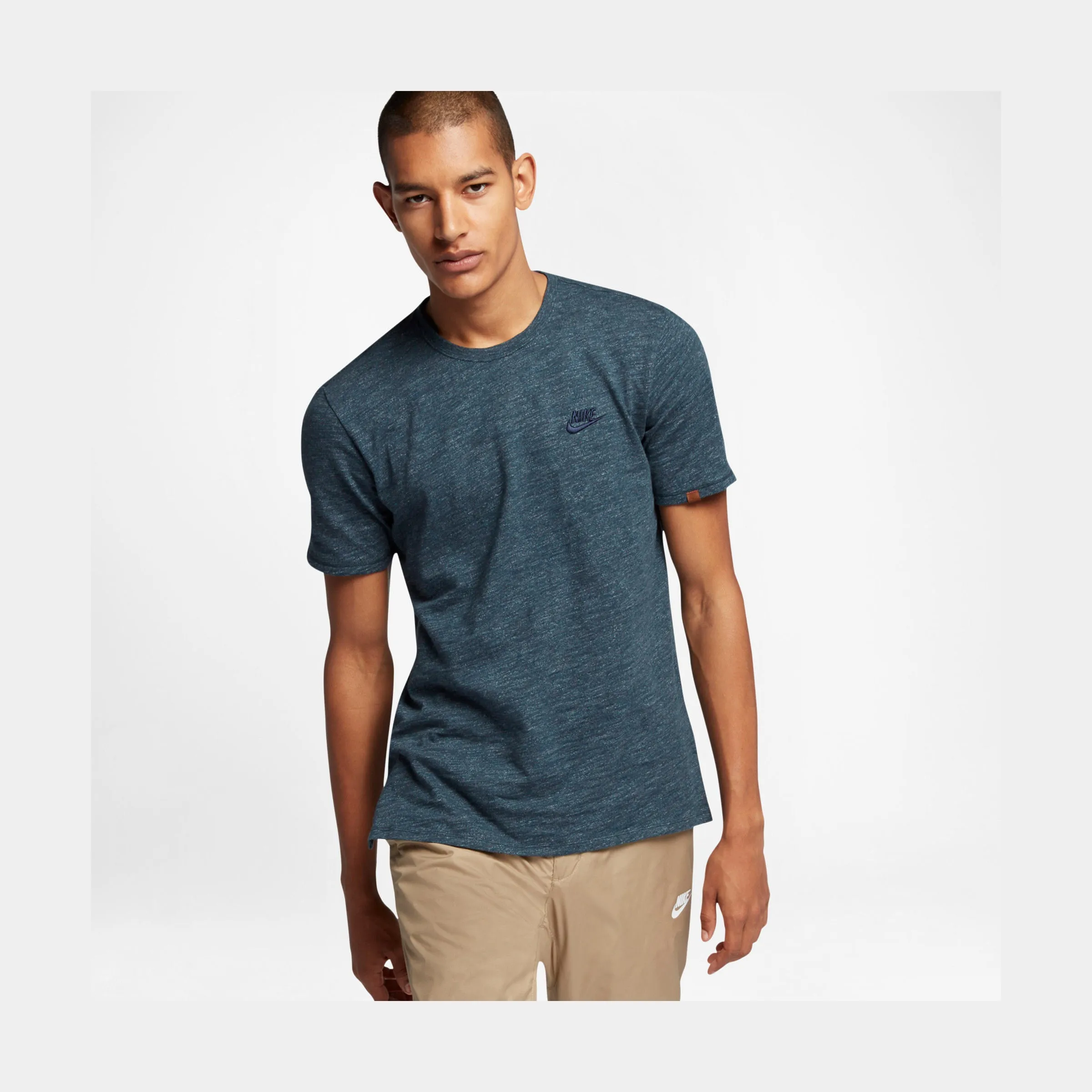 Legacy Mens Knit Short Sleeve T-Shirt (Navy Blue)