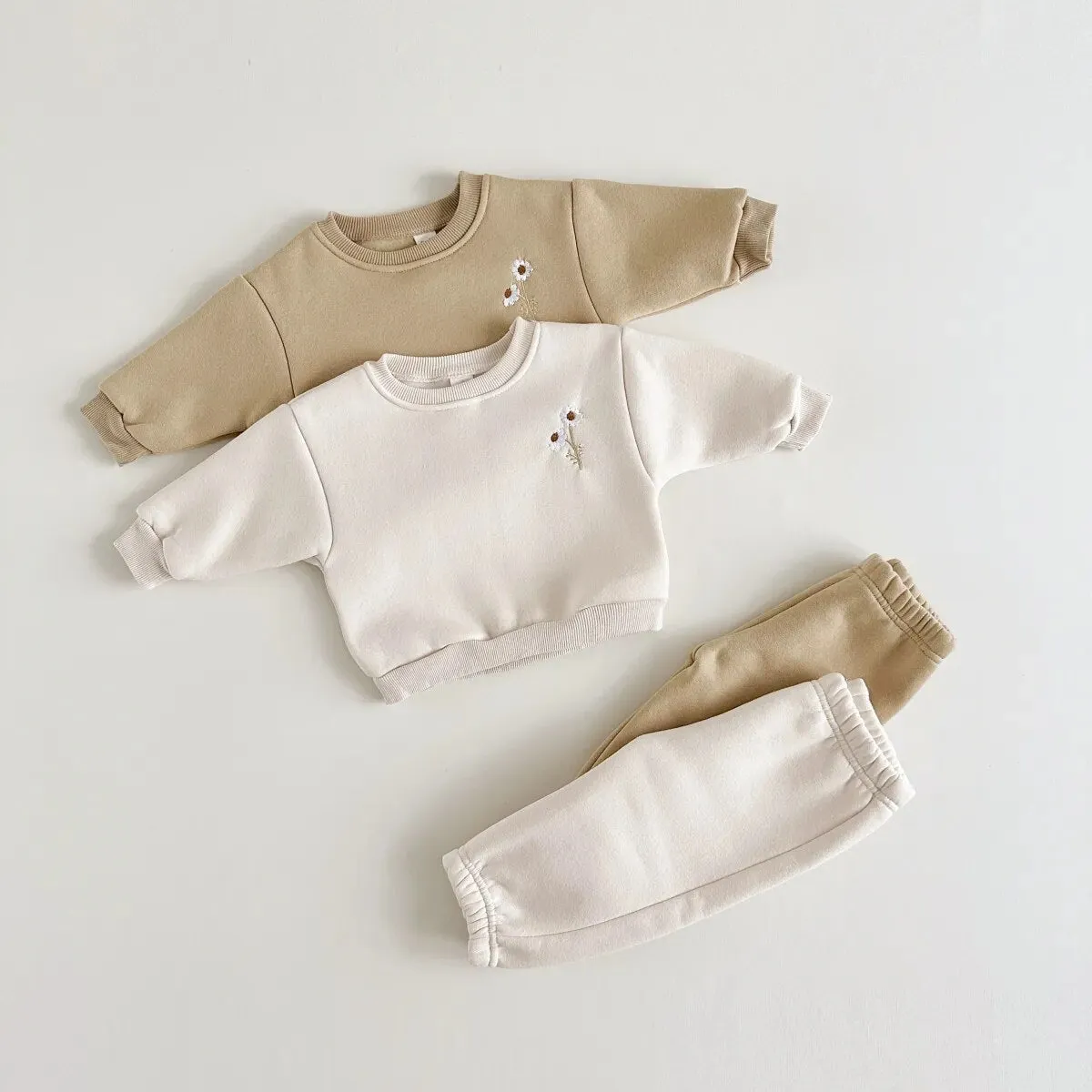 Little Daisy Embroidery Loungewear Set