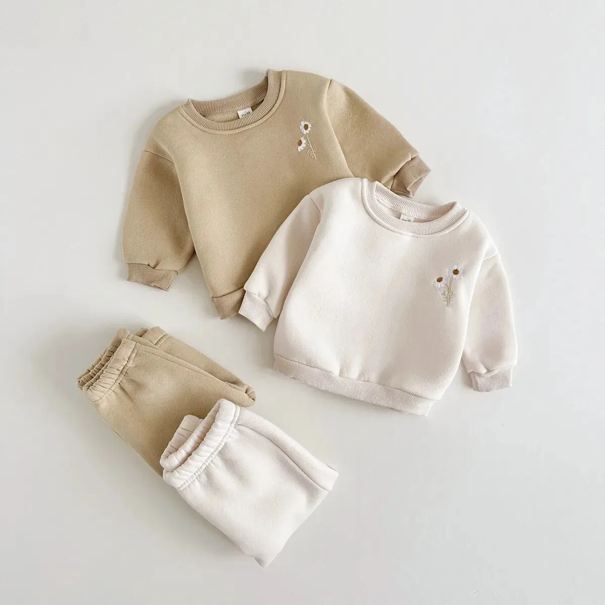 Little Daisy Embroidery Loungewear Set