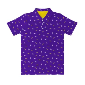 LSU Repeat Logo Performance Polo