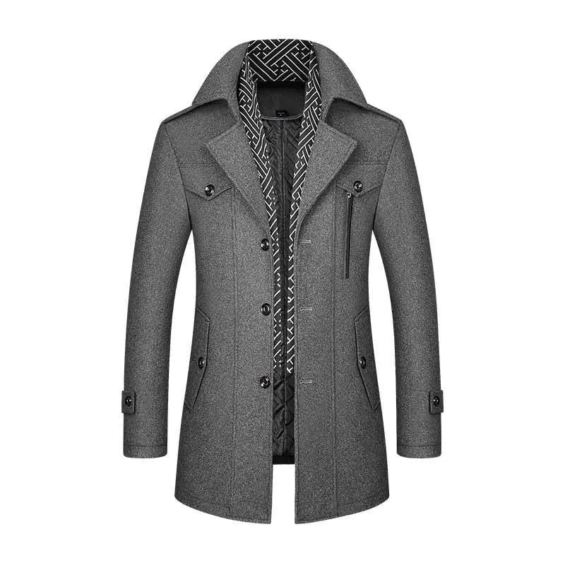 Men's Non-iron Wool Coat