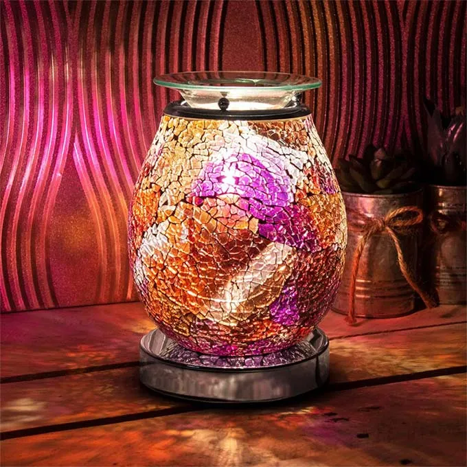 Multi Colour Mosaic Aroma Lamp