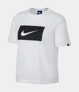 NSW Swoosh Womens Mesh T-Shirt (White)