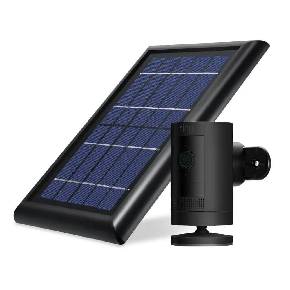 Ring Stick Up Cam Battery   Solar Panel Bundle | Brand New