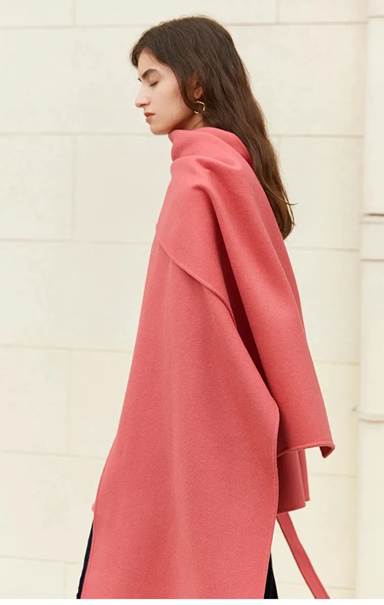 Rose Powder Wool Coat: Timeless Style by Coat Paris