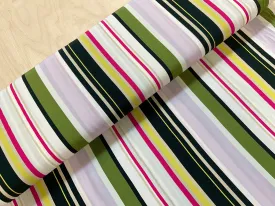 Stripe Viscose Crepe