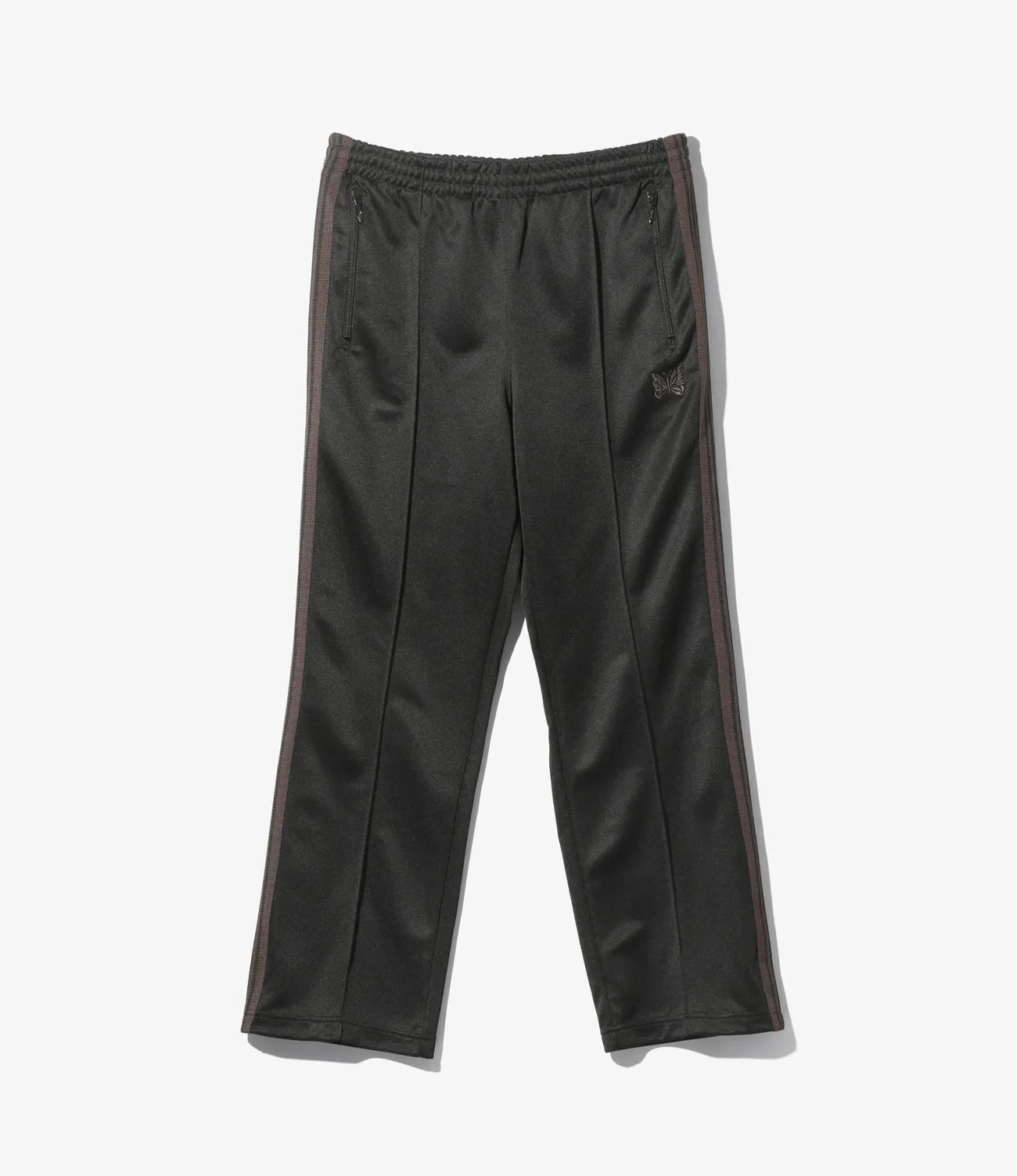 Track Pant – Black Smooth Polyester